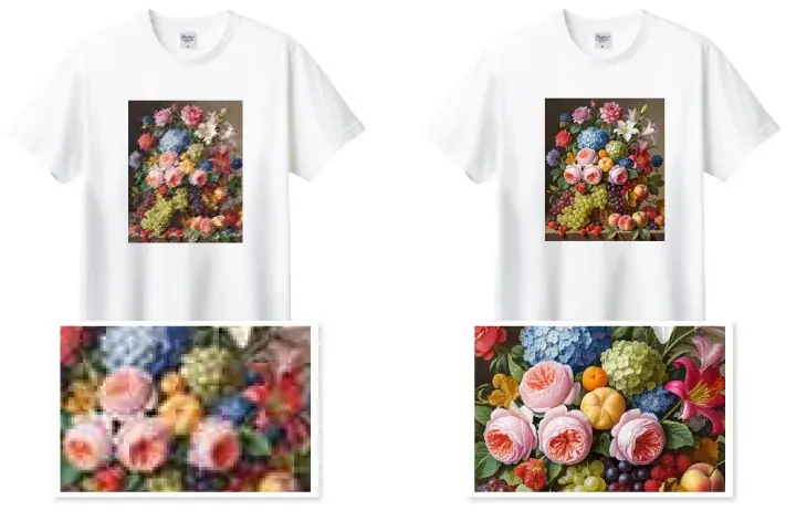 フルカラー転写（DTF）プリントでオリジナルTシャツ｜版代0円・色数