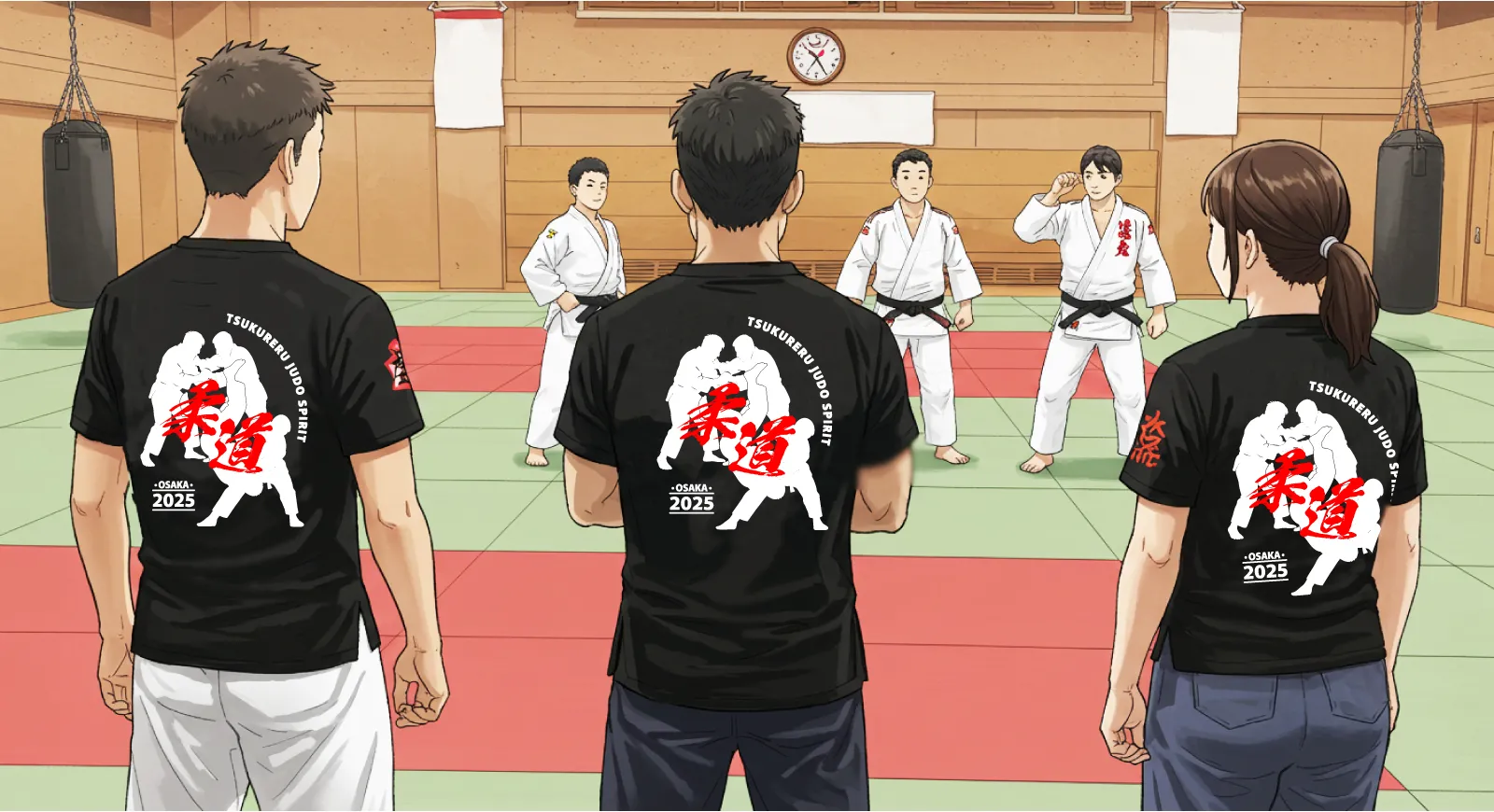 お揃いTシャツで盛り上がる
