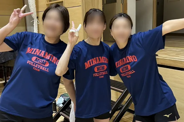 東京都H様ママさんバレーチームおそろいオリジナルTシャツ