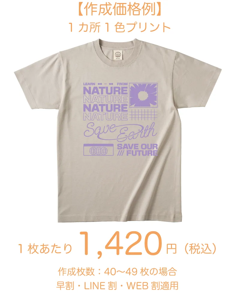 TRUSSオーガニックコットンTシャツ