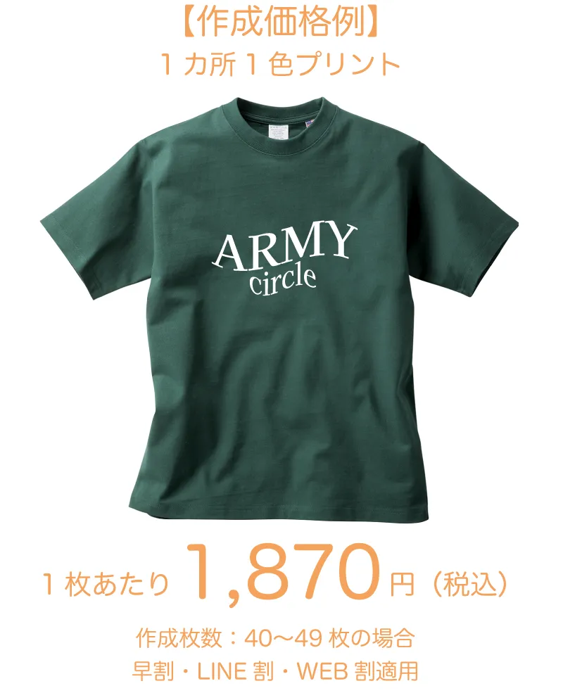 USAコットンTシャツ